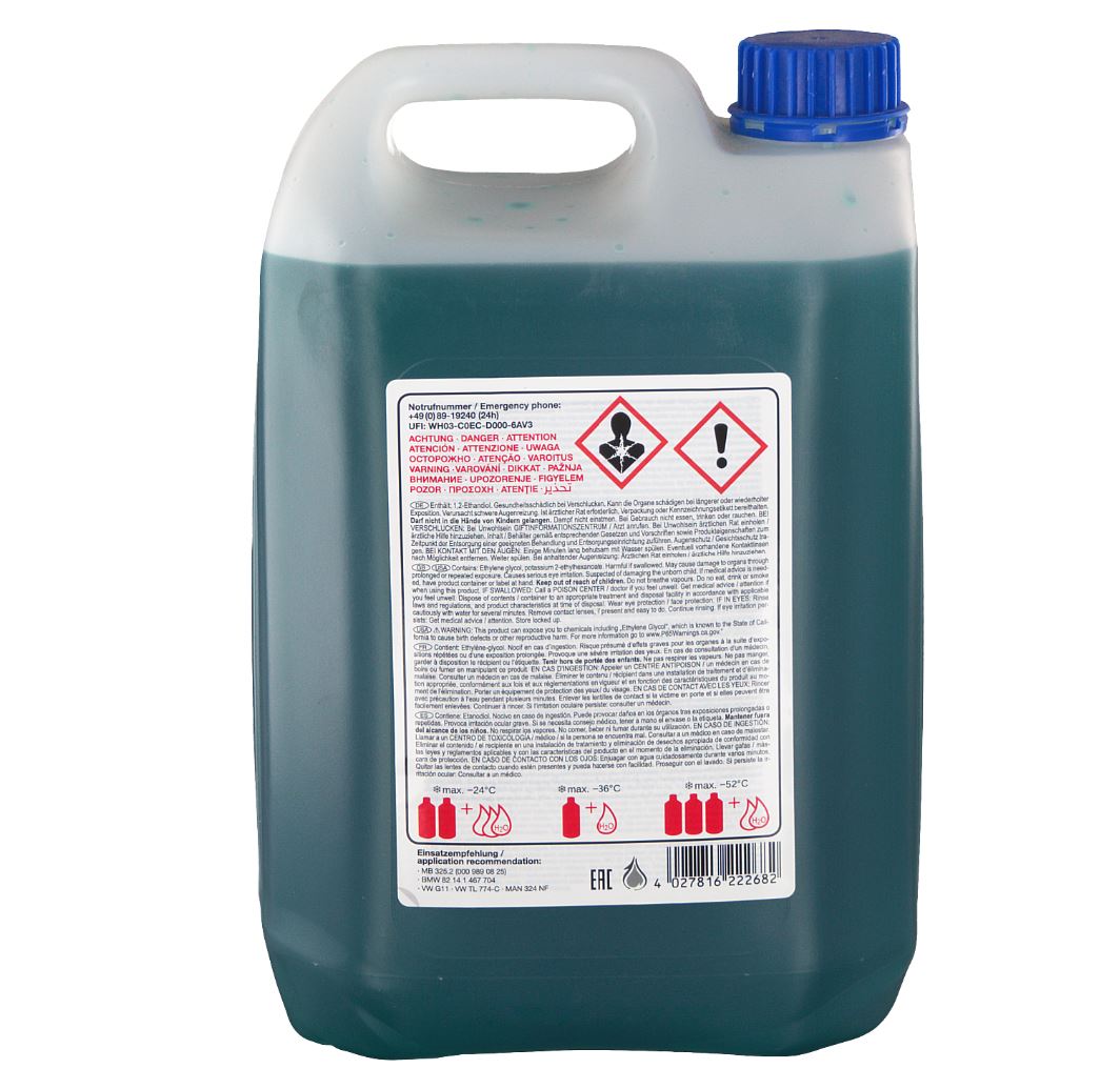 Febi Coolant G11 Concentrate 22268 5L for BMW, MERCEDES