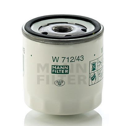 MANN-FILTER W 712/43 Oil Filter for FIAT, FORD, MAZDA, PEUGEOT, RENAULT, VW