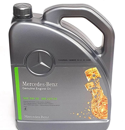 Genuine Mercedes-Benz SAE 5W-30 229.52 Engine Oil A000989820713FBDK - 5L