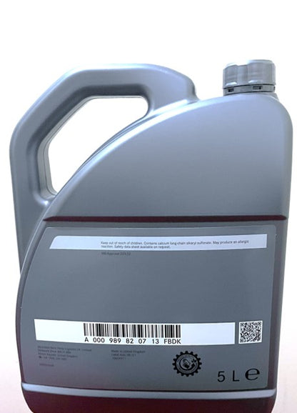 Genuine Mercedes-Benz SAE 5W-30 229.52 Engine Oil A000989820713FBDK - 5L